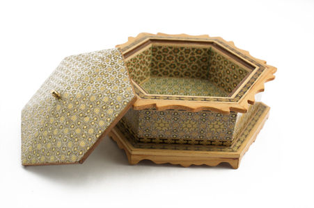 Persian Intarsia Khatam Jewelery Box for Sale