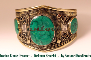 Iranian Ethnic Ornament - Turkmen Bracelet for Sale